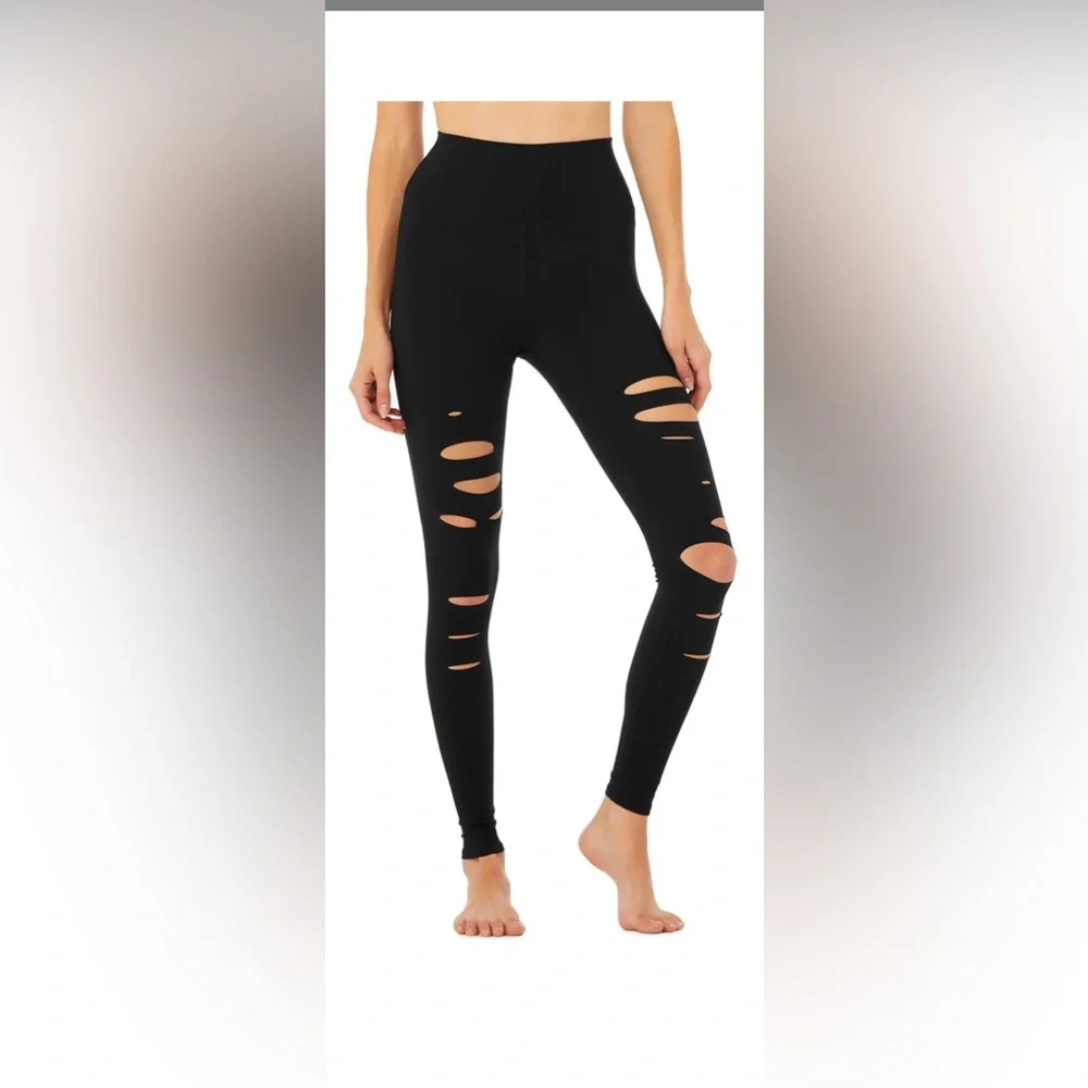 High-Waist Ripped Legging - Picture 2 of 3